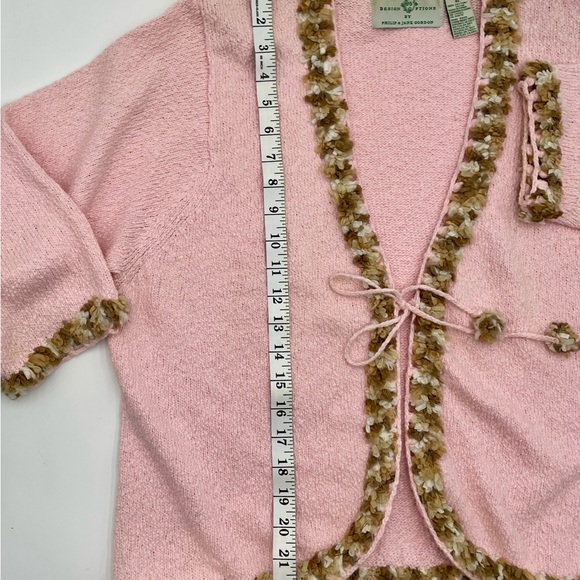 Design Options By Philip & Jane Gordon | Vintage Pink Cardigan Sweater Size XL - Picture 6 of 8